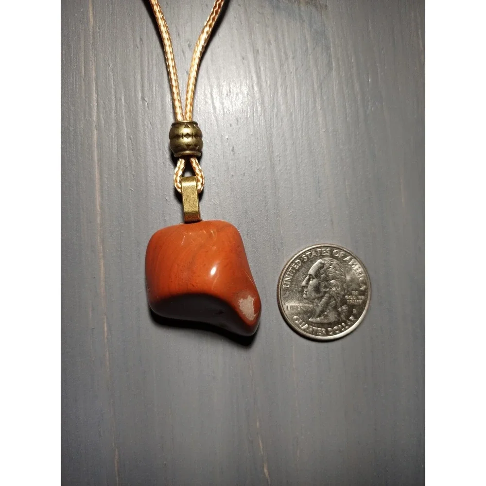 Red Jasper - Tumbled Stone Necklace